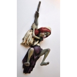 西班牙巫婆壁飾(另有他款) y13998 立體雕塑.擺飾 立體擺飾系列-動物、人物系列